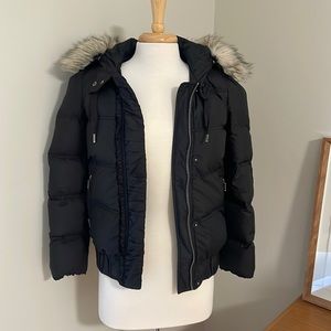 Juicy Couture Y2K Ruffle Black Puffer Jacket Size P (XS)